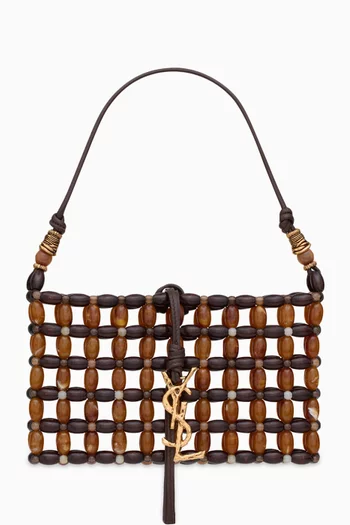 Mini Evening Bag in Wood & Resin