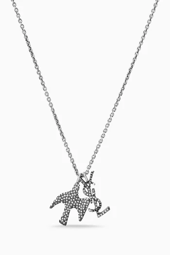 Cassandre Dove Necklace in Brass