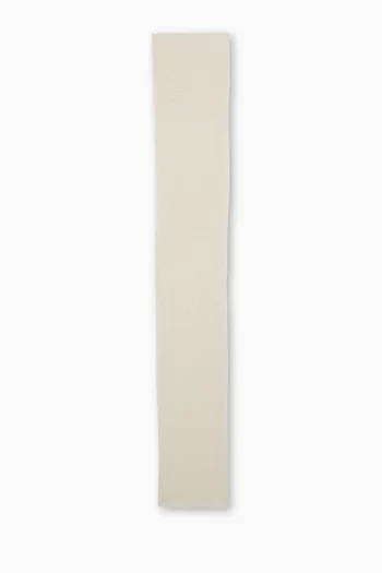 Sparkling Rib-knit Scarf in Cashmere Blend