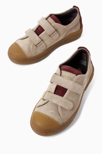Straps Sneakers in Washed Suede