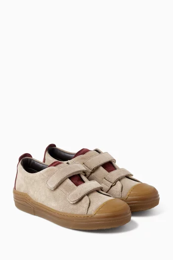 Straps Sneakers in Washed Suede