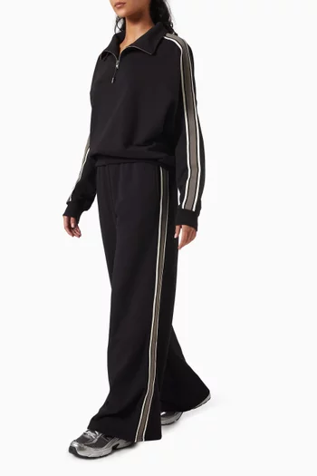 Goldie Oversized Half-zip Sweatshirt in Cotton French-terry