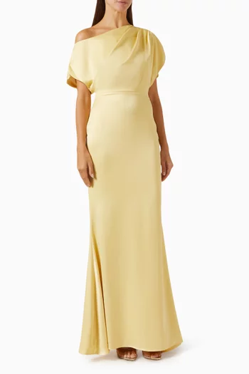 Trinity Maxi Dress in Satin