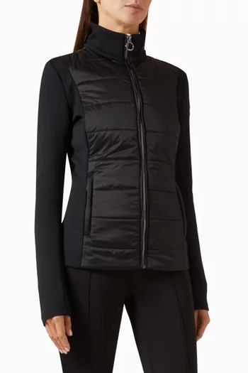 Linn Quilted Jacket in Satin-finish Nylon