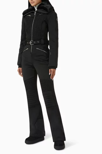 Montanetta Belted Ski Suit in Softshell