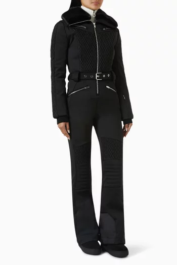 Montanetta Belted Ski Suit in Softshell