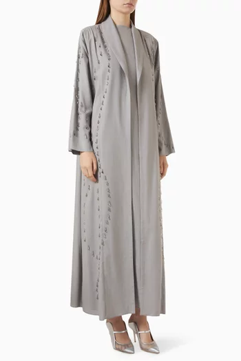 طقم عباية كتان، 3 قطع