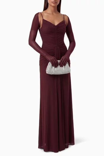 Cassandra Cutout Dress in Crepe-jersey
