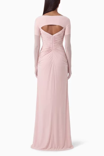 Cassandra Cutout Dress in Crepe-jersey
