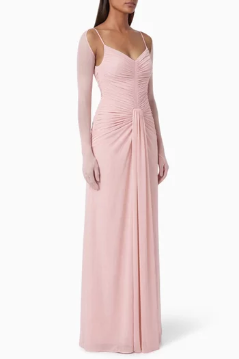 Cassandra Cutout Dress in Crepe-jersey