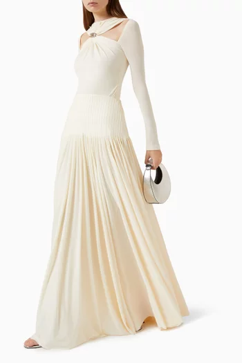 Clarielle Top & Skirt Set in Crepe-jersey