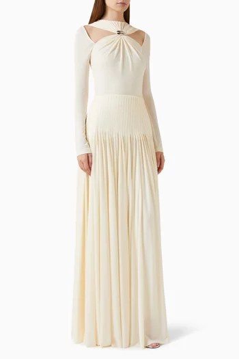 Clarielle Top & Skirt Set in Crepe-jersey