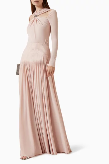 Clarielle Top & Skirt Set in Crepe-jersey