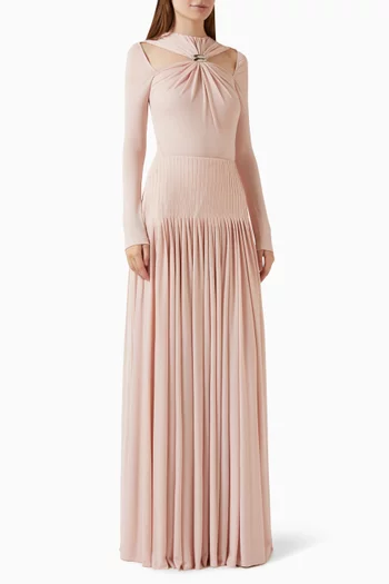 Clarielle Top & Skirt Set in Crepe-jersey