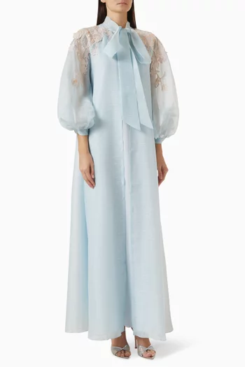 Chloris Embroidered Dress in Organza