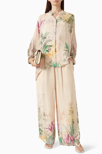 Elira Top & Pants Set in Viscose Crepe