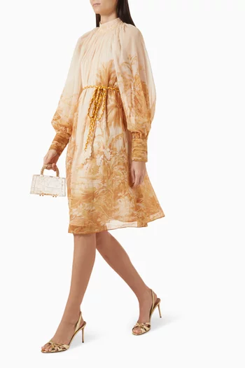 Margot Belted Dress in Chiffon