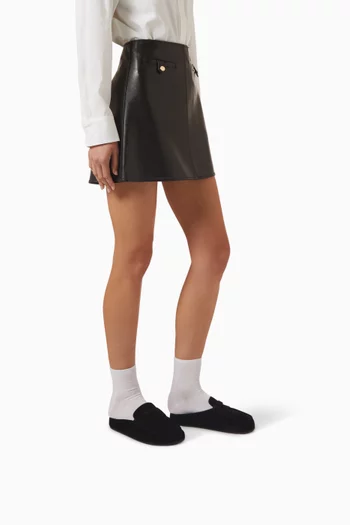 Miles Penny Loafer Mules in Suede