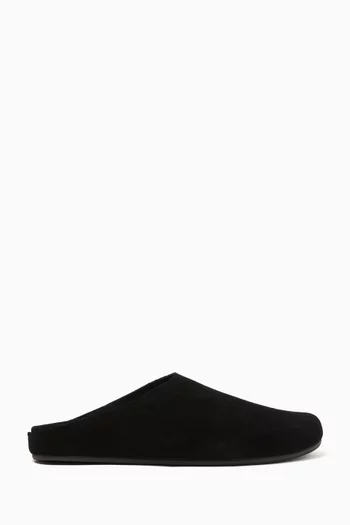 Content Platform Clog Slippers in Suede