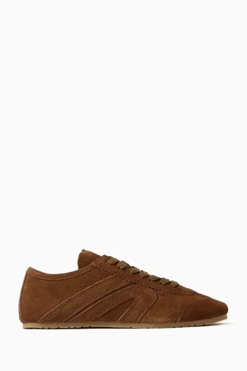 Aleta Panelled Low-top Sneakers in Suede