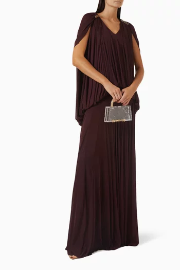 Mabelle Draped Top & Skirt Set in Jersey