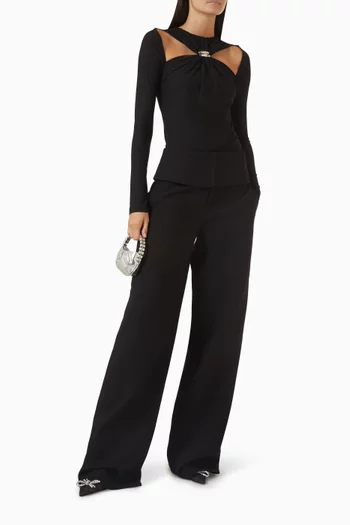 Noemi Top & Pants Set in Crepe-jersey
