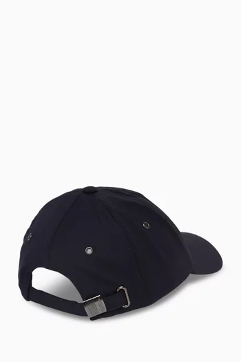 Contrast Brim Baseball Cap in Cotton-twill