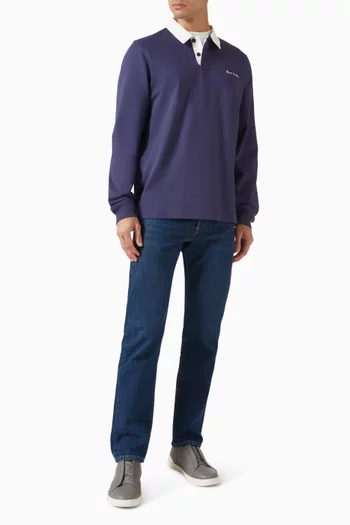 PS Logo Rugby Top in Cotton