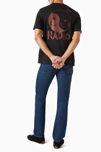 تي شيرت بطبعة Radio قطن