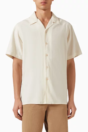 Casual-fit Shirt in Lyocell & Cotton