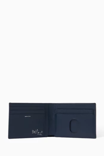 Logo Bi-fold Wallet in Leather