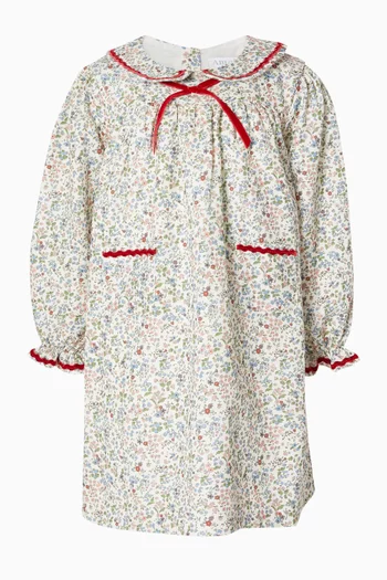 Leela Floral Dress in Cotton