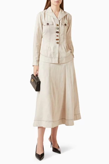 Sand Co-ord Set in Linen