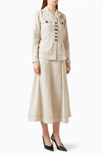 Sand Co-ord Set in Linen
