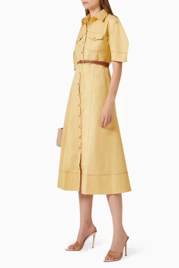 Solstice Midi Dress in Denim
