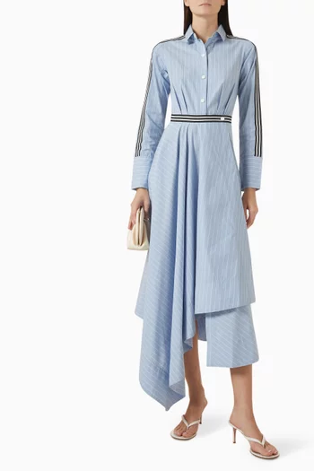 Riviera Shirt Midi Dress in Cotton