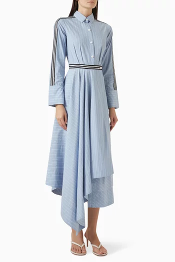 Riviera Shirt Midi Dress in Cotton