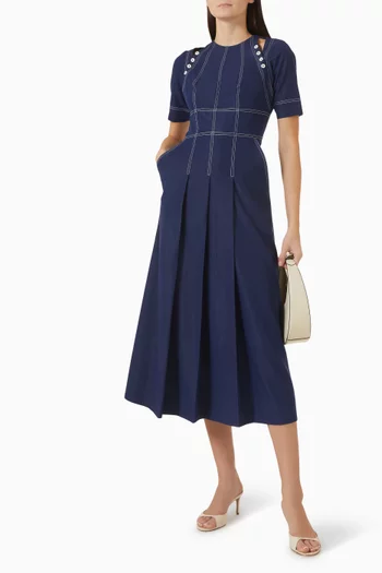 Marina Midi Dress in Denim