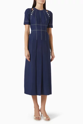 Marina Midi Dress in Denim
