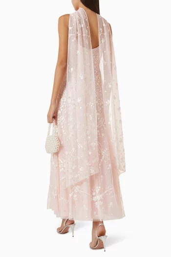 Laurel Grace Cami Ankle Gown in Tulle
