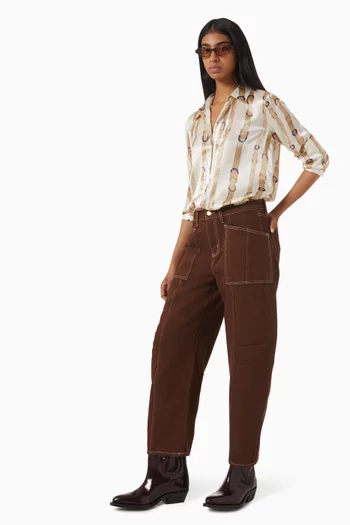 Cody Cropped Barrel-leg Jeans
