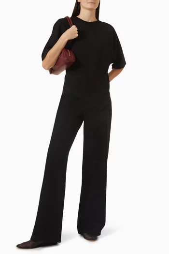 Asymmetrical T-shirt in Supima Cotton-jersey