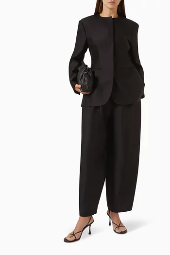 Carol Fitted Blazer in Wool-blend