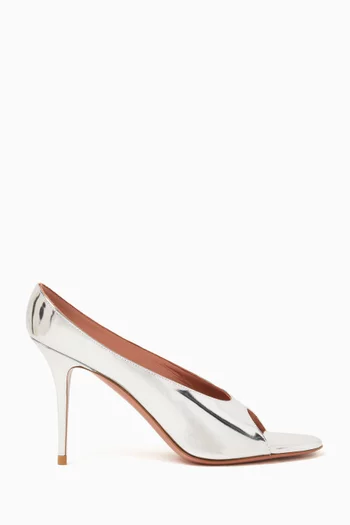 Anok Slipper 90 Mules in Laminated Calfskin