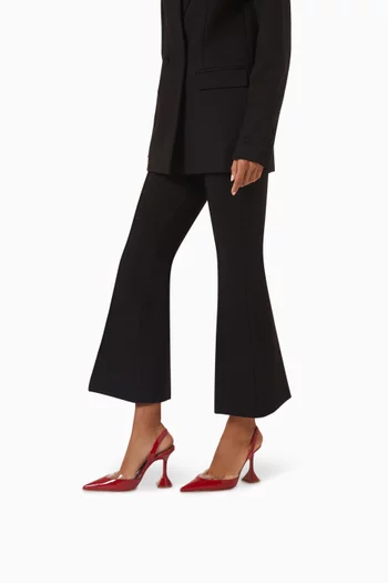Lara Sling 95 Pumps in Patent Leather & PVC
