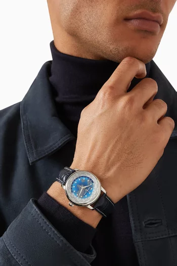 Classic Worldtimer Quartz Watch, 40mm