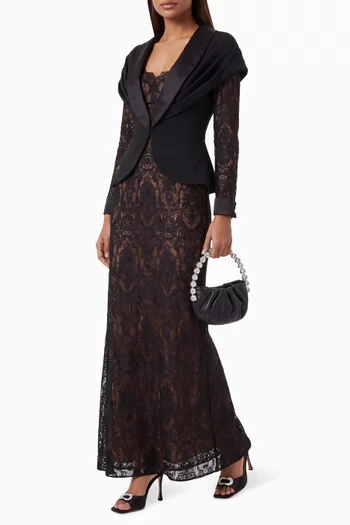 Carlotta 2-piece Illusion Gown in Lace