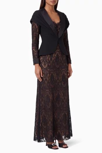 Carlotta 2-piece Illusion Gown in Lace