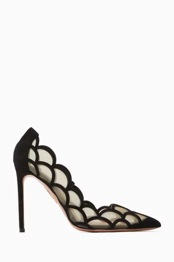 Aira 105 Pumps in Suede & Mesh
