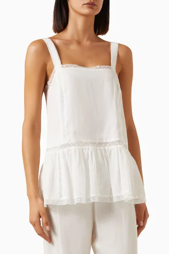 بلوزة روزين بنمط تونيك قطن فوال